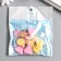 Decor for creativity plastic "Baby with a bow" set of 12 pcs mix 1.8x2.2x0.7 cm
