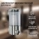Mechanical dispenser for antiseptic and liquid soap, 500 ml, silver color