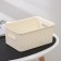 Birch Birch Violet basket, 3 l, 23.5 × 17.3 × 10.5 cm, ivory color.