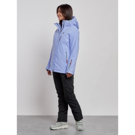 Ski costume female winter, size 42, purple color-4