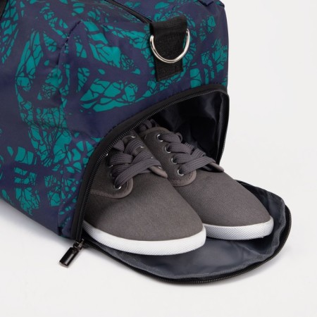 Sports bag with lightning, external pocket, turquoise color-2