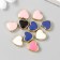 A set of beads for creativity plastic "Hearts, Bright gloss" mix 10 pcs 1.2x1.2 cm