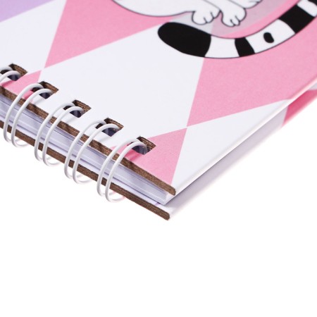 Gift notebook, 45 sheets, line, on the castle, on the crest, cat (17.8x13cm)-3