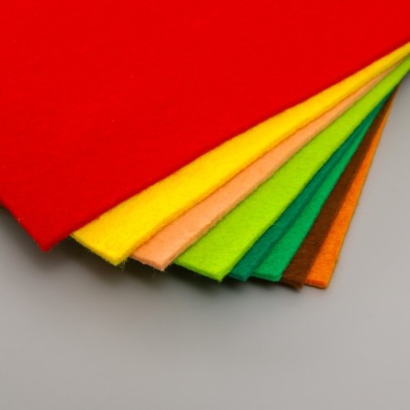 A set of soft felt "Astra" (8 pcs) Assorted, 3 mm, 400 gr. 20x30 cm-1