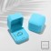 Velvet case under the Ring "Geometry", 5 × 5.5, blue color