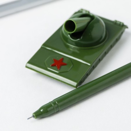 Set of Gift "Military": Notepad 16 sheets and Plastic pen.-3