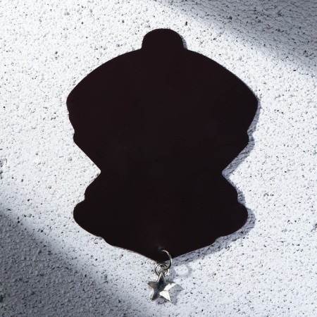 Magnet with add. element "Cool man", 6 x 8 cm-2