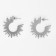Earrings Metal "Atmosphere" Sun, Yarilo, Color silver