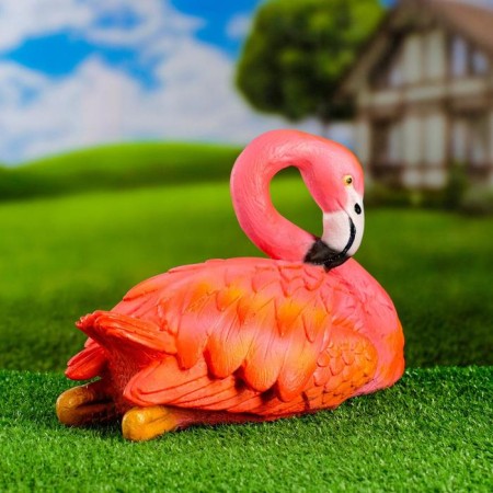 Garden figure "Flamingo Sedentary" 19x30cm-3