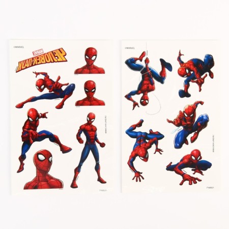 A set of children's tattoos + Mask Superhero "Spider-Man" Make a mask + Marvel transfers-2