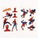 A set of children's tattoos + Mask Superhero "Spider-Man" Make a mask + Marvel transfers
