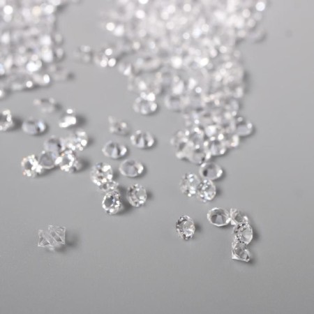 Decor for creativity Plastic "Crystals Transparent" set 20 grams d = 0.12 cm