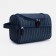 Lightning cosmetic bag, external pocket, blue color