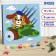 Picture on numbers for children "Puppy on an airplane", 15 x 15 cm