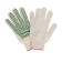 Workers, x/b gloves, knitting grade 7, 4 threads, size 9, with PVC dots, white
