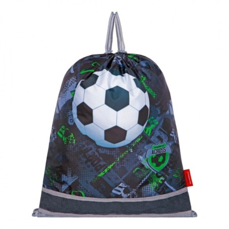 Frame backpack 36 x 28 x 11 cm, Across 198, filling: bag, gray/green ACR22-198-1-7