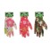 Garden, nylon gloves, with PVC half -willed, size 8, color mix, Greengo