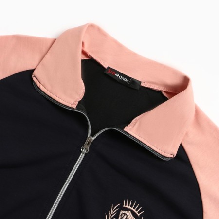 Women's costume (sweatshirt/pants), dark blue/pink color, size 48-50-1