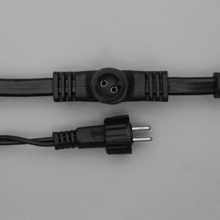 Garland "Curtain" 2 × 9 m, IP44, UMS, dark thread, 1800 LED, glow of multi, 220 V-5