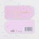 Schildik tag "On the wedding day!" Soft-tach, pink background, 8x5.5 cm