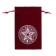 Bag for the Tarot, “Pentagram”, velvet, burgundy, 12x18 cm