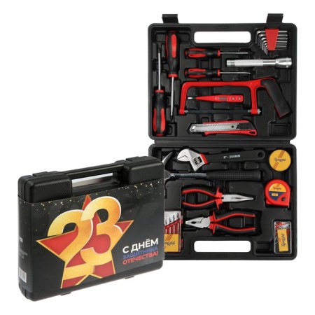 A set of tools in the case of Tundra "February 23", in gift packaging, 31 subject