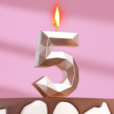 Candle in the cake on the skewer 