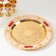 Set of wine jug, 6 glasses and tray "Istanbul. Red roses, patterns" White with gold