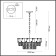 Chassi E14 11x40W chandelier