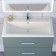Sink uperwood Foster Quartz 80 cm, quartz, white matte, jasmine