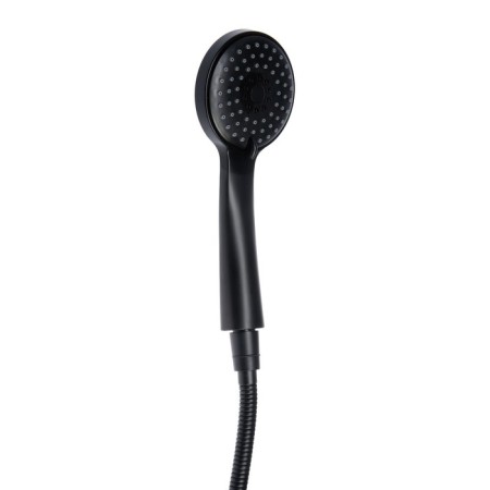 ACCOONA A63126F bath mixer, single -leaf, pour 149 mm, shower set, black-5
