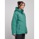Ski jacket female winter, size 56, green color