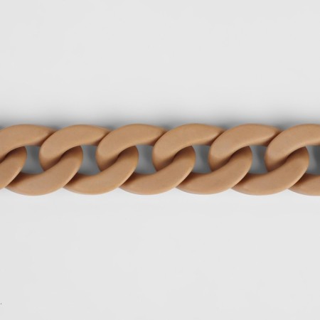 A chain for a bag, plastic, 17 × 23 mm, 120 cm, beige color-1