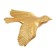 Decoration wall -mounted, plaster panel "birds" 5 pcs, golden