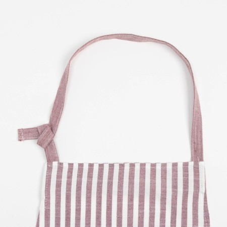 Apron Ethel "strip" Pink color, 62 x 76cm, 50% cotton 50% p/e-1