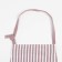 Apron Ethel "strip" Pink color, 62 x 76cm, 50% cotton 50% p/e