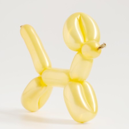 Ball for Twisting latex 250 ", standard, set 10 pcs., Yellow color