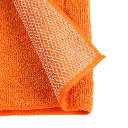 Airline napkin made of microfiber and coral tissue, orange, 35x40 cm-4