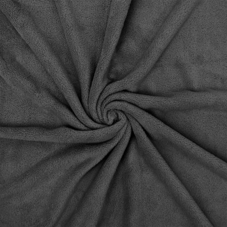 Sports towel, 300 g, size 65x130 cm, dark gray color