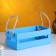 Wooden Kashpo 24.5 × 13.5 × 9 cm "Toroshka light" rheck, handle rope, blue give beautifully