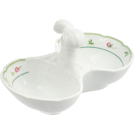 Double Menuet Solonka, Decor "Rose, Green Layer", 13 cm