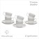 Tea Service Wy Eternal, 12 items, mug 250 ml 6 pcs, saucer 6 pcs, porcelain