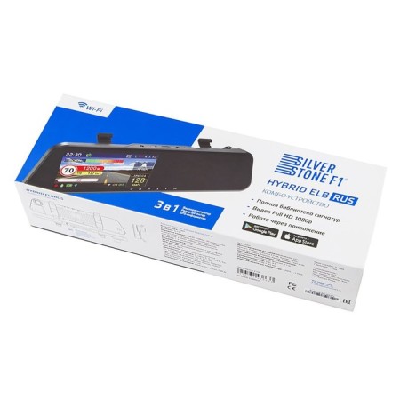 DVR + radar detector Silverstone F1 Hybrid Elbrus, GPS signature, mirror, 5.2 "102-7