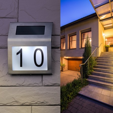 Lamp Garden Era on the Sunny Battery "House number" LED, IP54, cold white-5