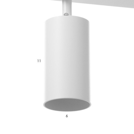 STAS "Etnes" 4xgu10 white 62x6.5x16.5 cm-5