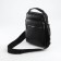 Male bag over the shoulder, Textura, 3 external pockets, black color