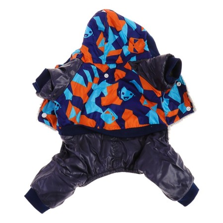 Dogs for dogs on a fur lining with a hood, size S-9