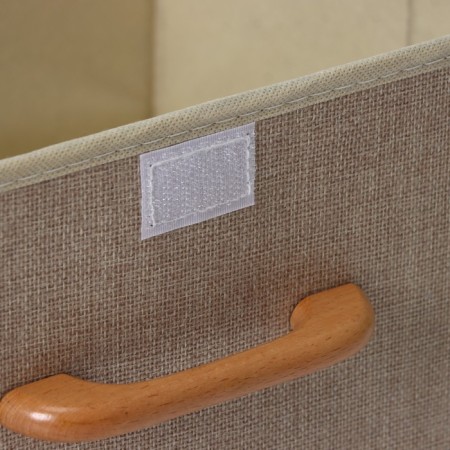 Stellid box for storage with lid LadoM "Francesca", 43 × 30.5 × 18.5 cm, beige color-5