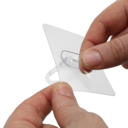 Holder with an adhesive surface of the tundra, d = 25 mm, 68x68 mm, transparent-20
