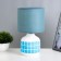Glykeria table lamp E14 40W white-blue 15x15x27 cm Risalux